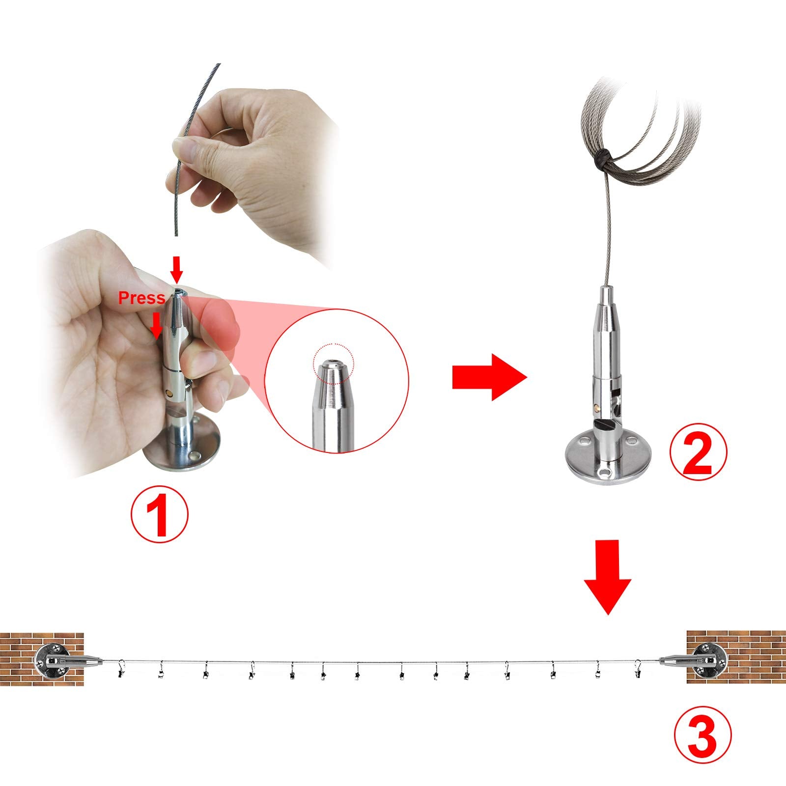 OTTFF installation diagram explains wall or ceiling mounting.
