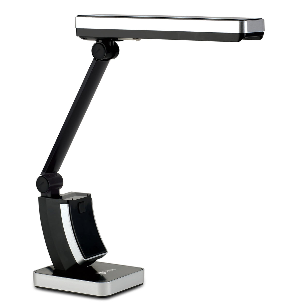 OttLite 13W Slimline Desk Lamp folded arm saves desk space.