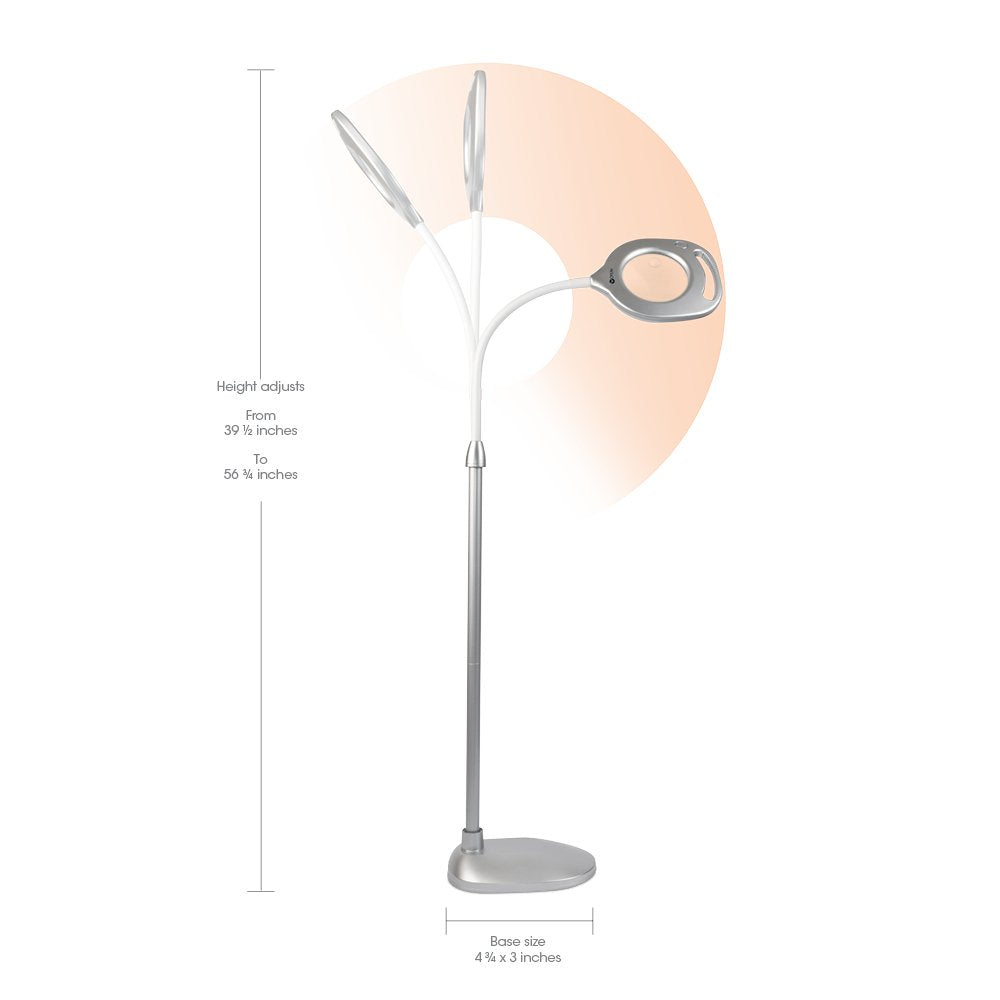 OttLite 5-inch magnifier showing 2x optical and 4x spot magnification