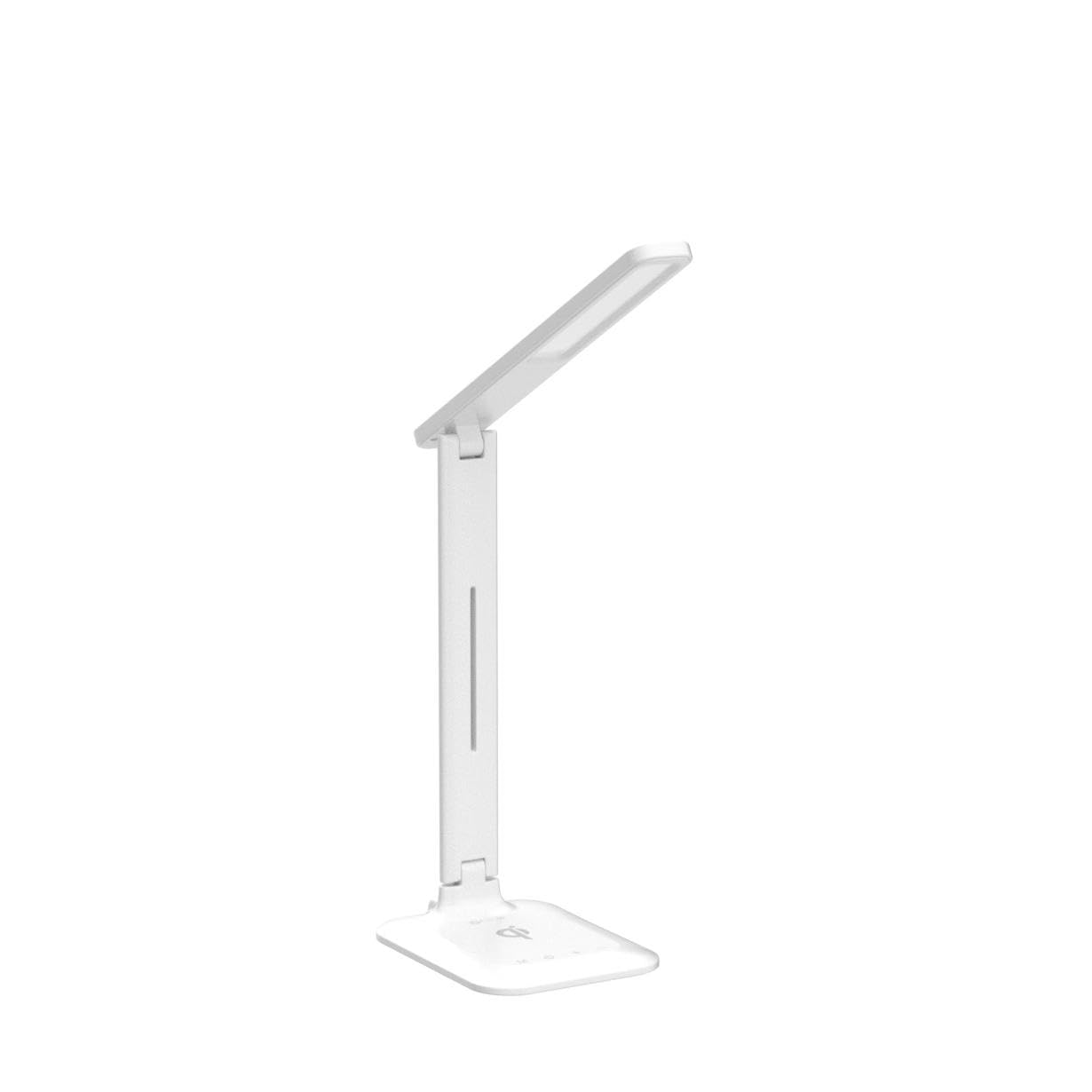 OttLite Charge Up desk lamp displaying 3 color temperature modes for task lighting flexibility