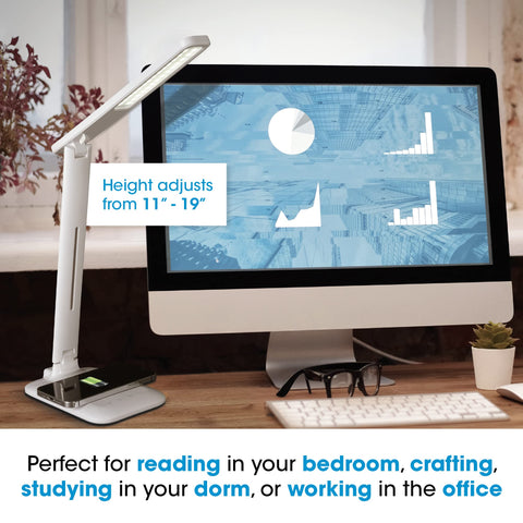 OttLite Charge Up desk lamp compact travel-friendly design for on-the-go lighting