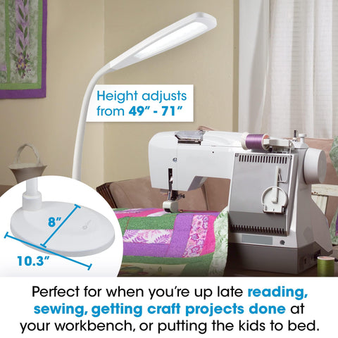 OttLite ClearSun Flex shade angle adjusted for detailed reading