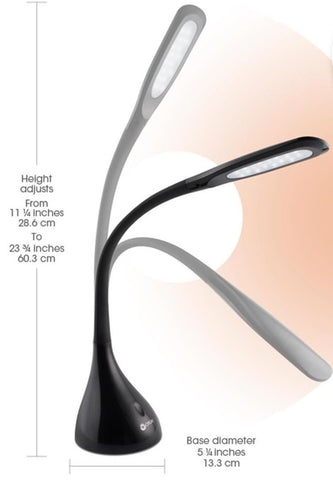 OttLite Creative Curves touch controls for quick brightness adjustments.