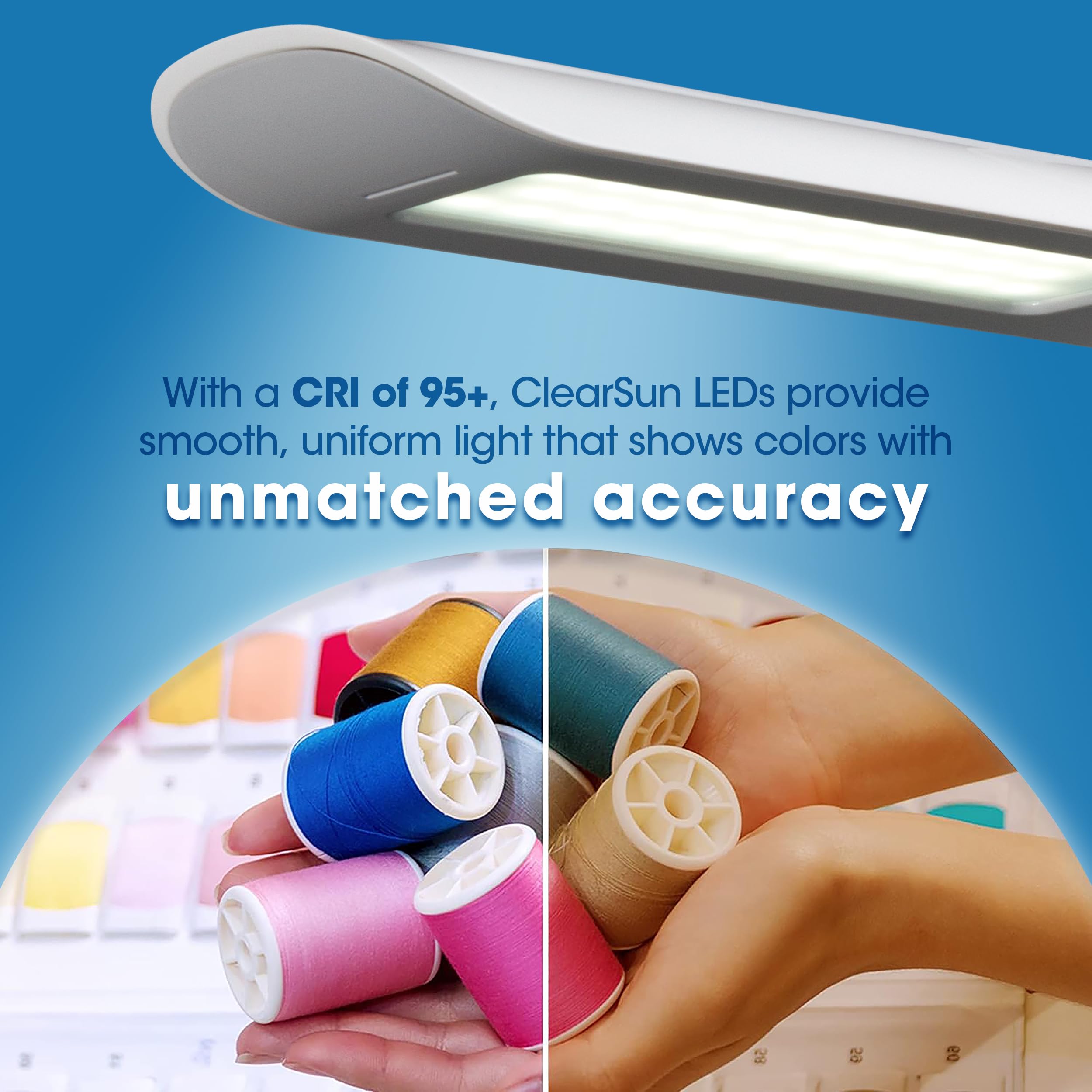 OttLite adjustable shade height supports precision jewelry making lighting.