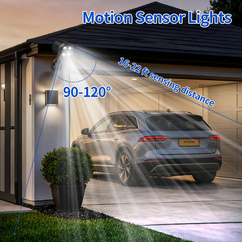 OTTYMER outdoor light with 360‑degree rotating head directs beams precisely.