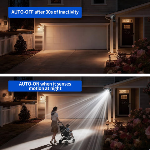 OTTYMER IP65 waterproof outdoor light withstands rain and snow for year‑round use.
