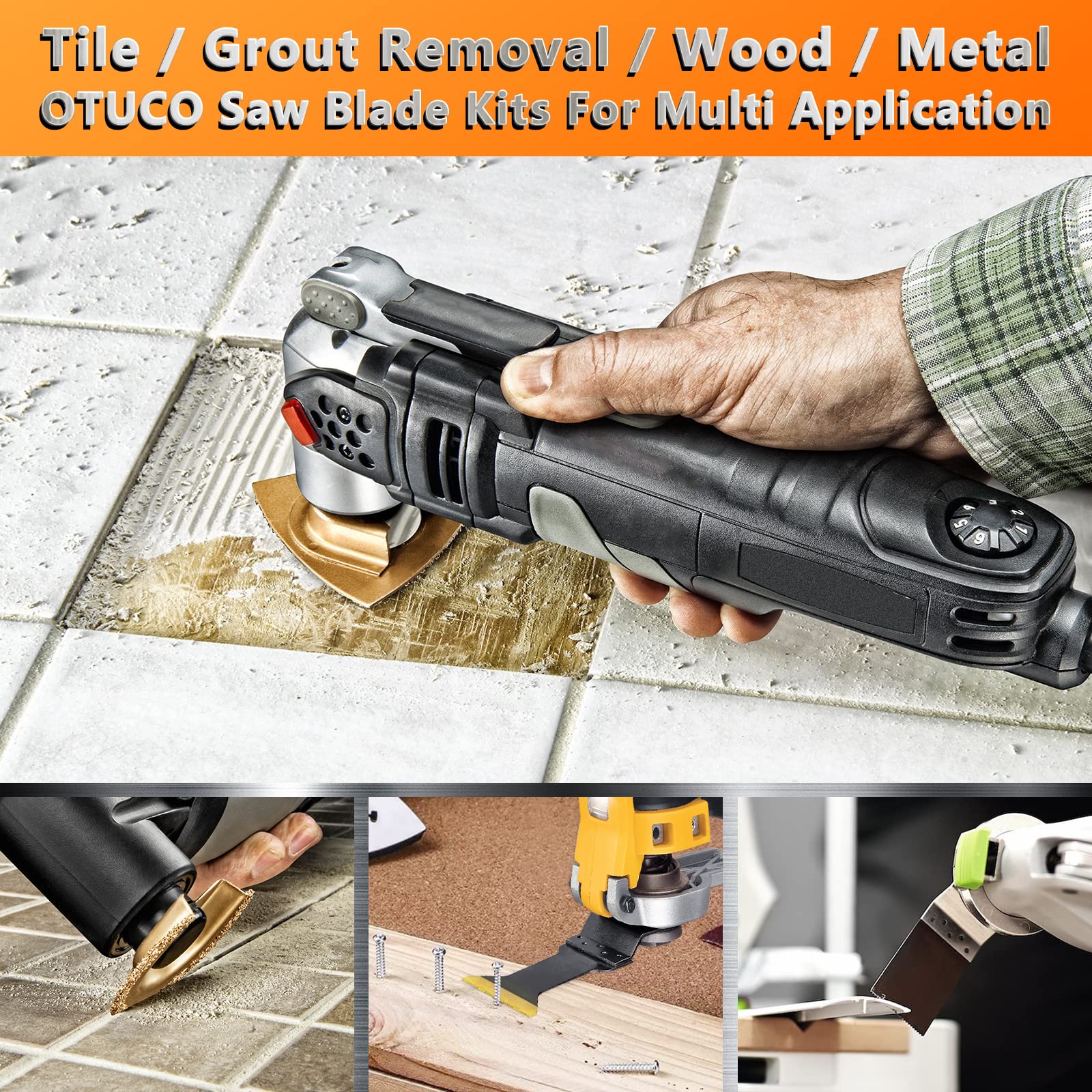 OTUCO blades feature corrosion-resistant coating for long-lasting use.