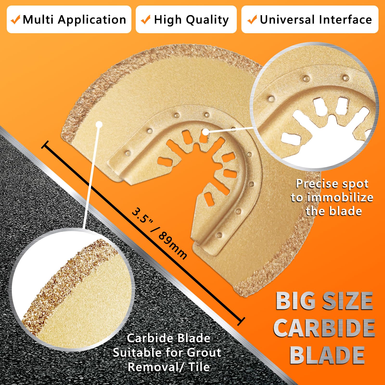 OTUCO titanium blades offer durable performance for tough materials.