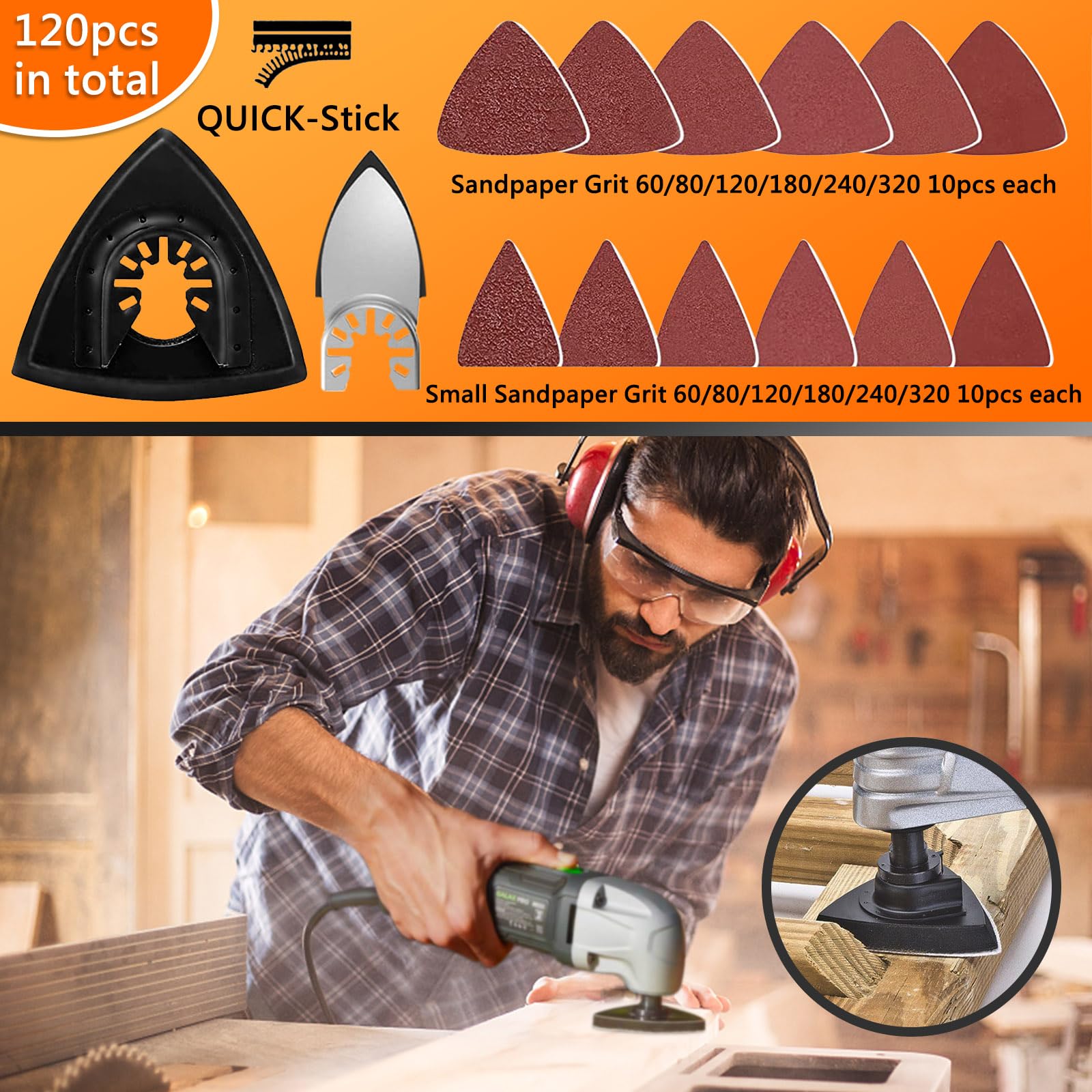 OTUCO wood, plastic, plaster, and metal cutting kit for renovations.
