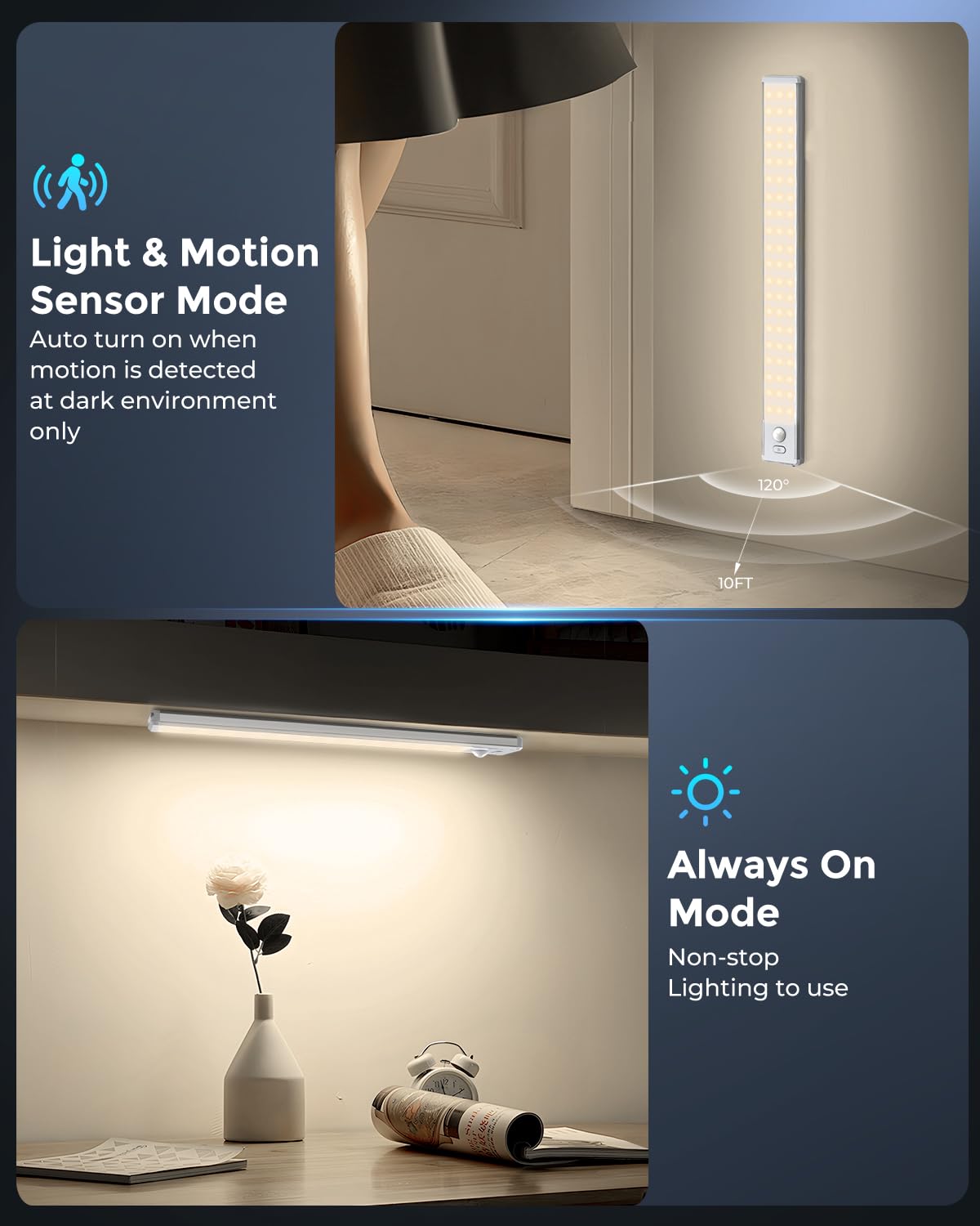 OTWKAY dimmable LED brightness control for customizable ambient lighting
