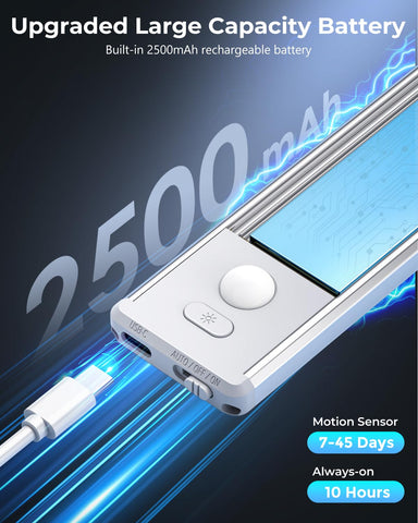 OTWKAY USB-C rechargeable battery provides long-lasting light without frequent replacements