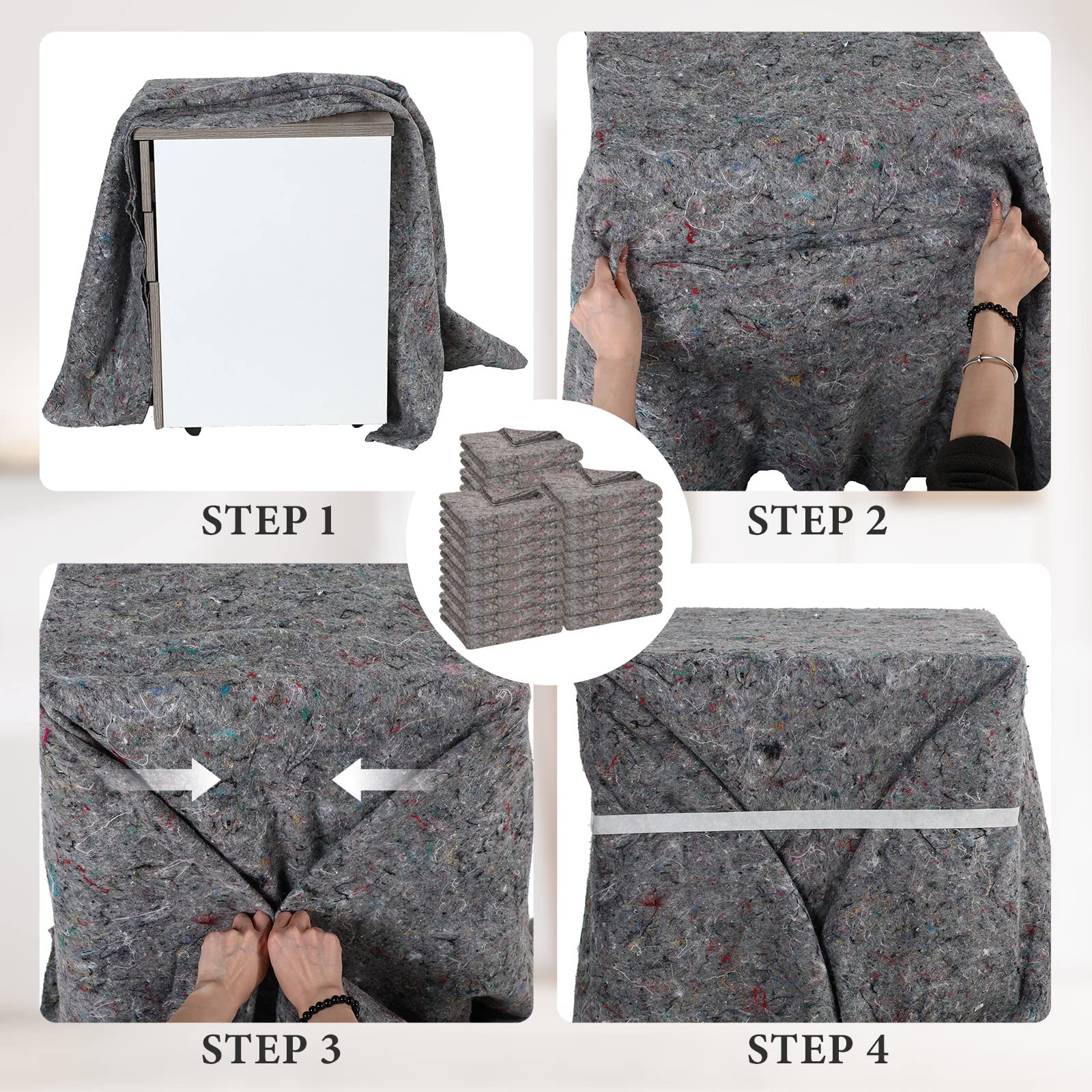 Oudain multi-use protective blanket suitable for moving, storage, and furniture care.