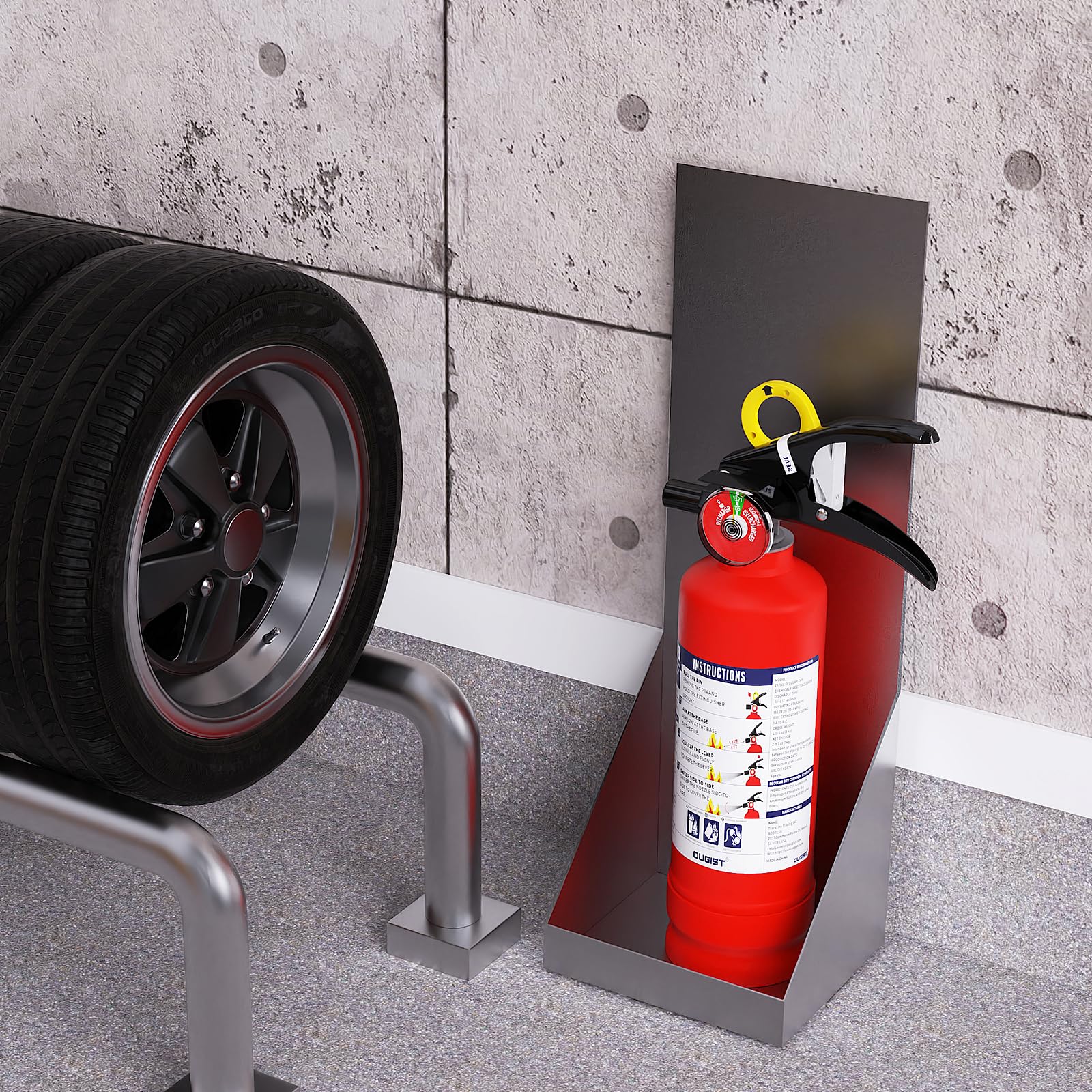 Ougist ABC Fire Extinguisher compact design fits tight spaces