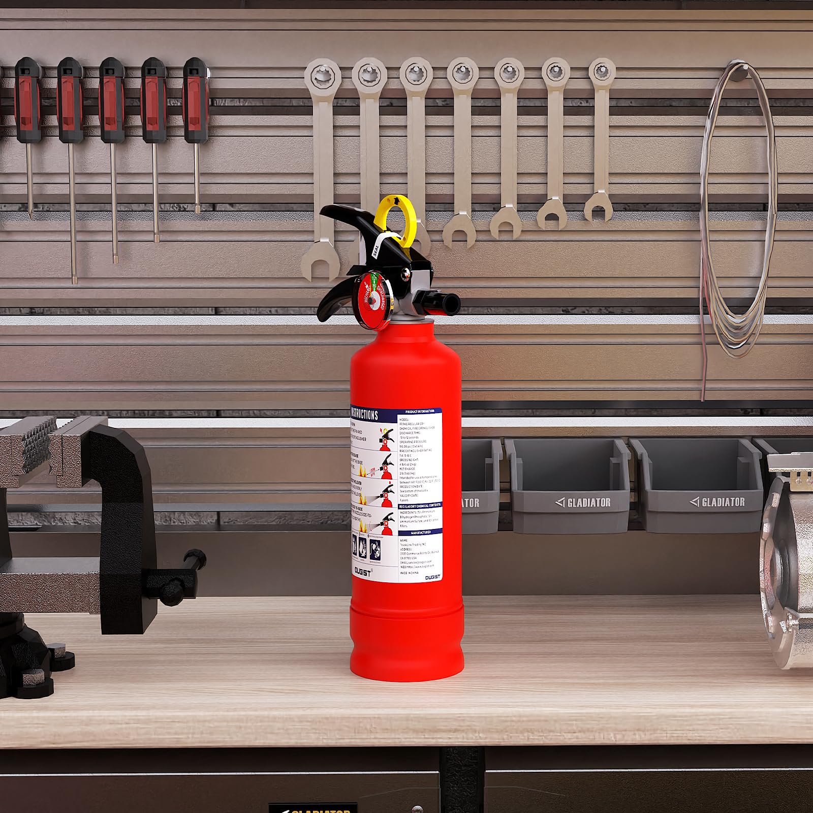 Ougist under-sink placement shows quick access in tight spaces.