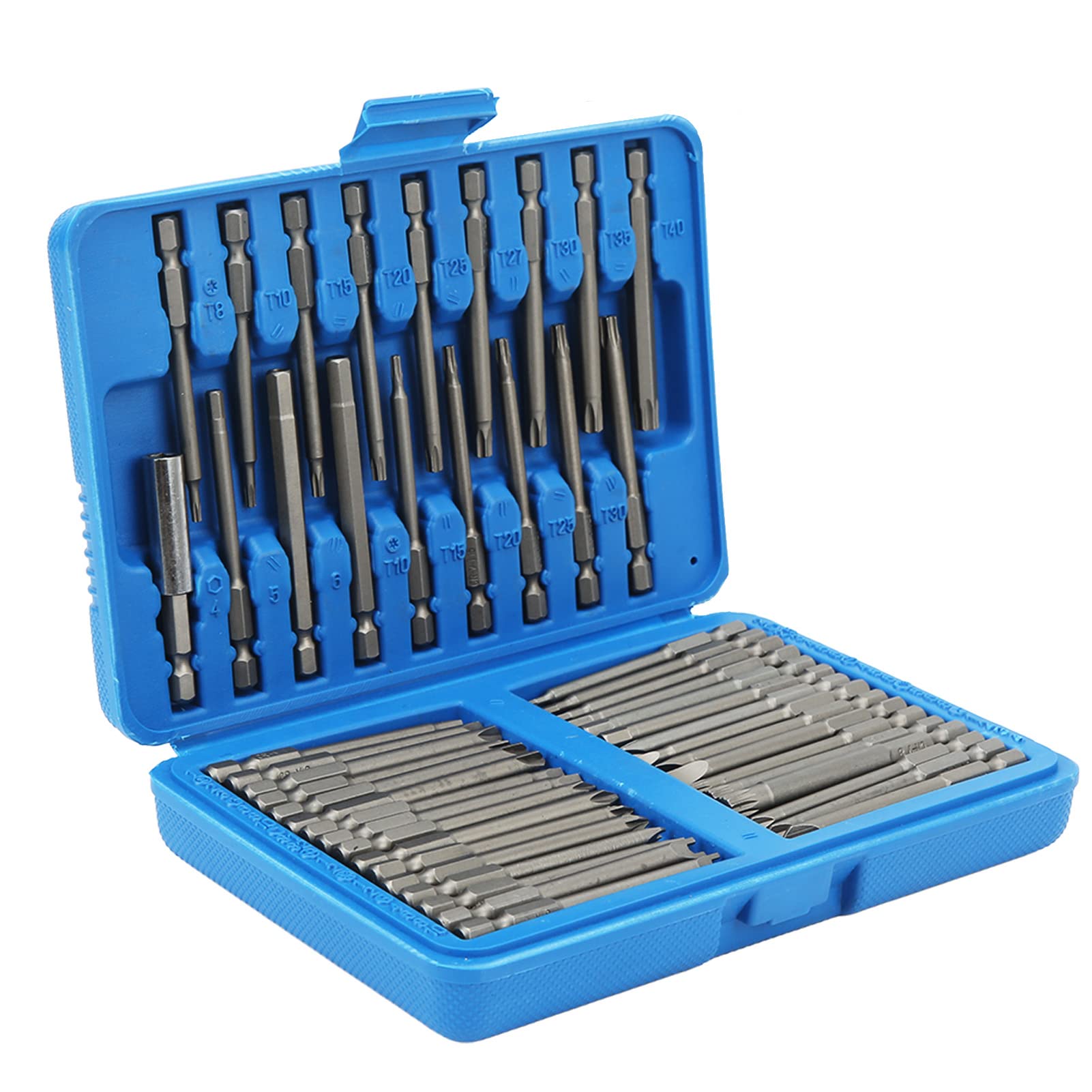 OUKENS 50pcs extra-long bit set in case for quick home repairs