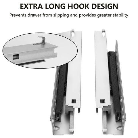 Oungy hydraulic damping buffer enabling gentle, silent closing