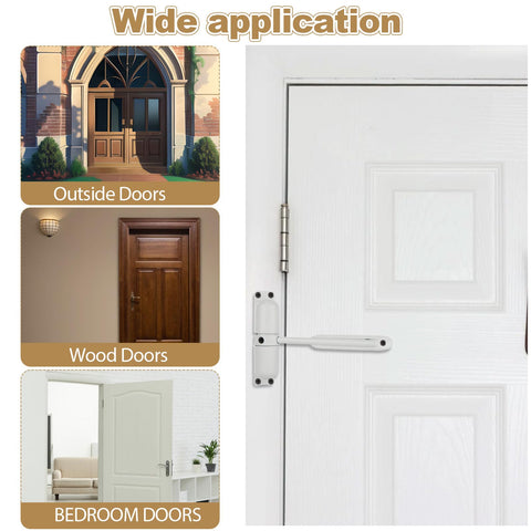 Oungy two-closer set ships with screws and plugs for ready installation.