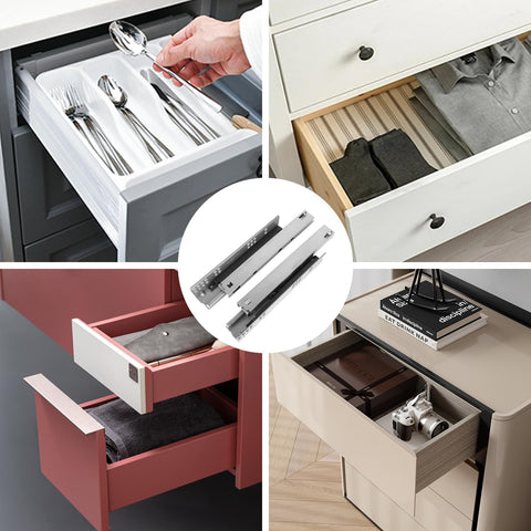 Oungy soft-close drawer slide delivers a quiet, smooth close