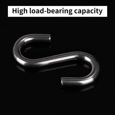 Oungy wall-mount S hooks for quick, tool-free installation.