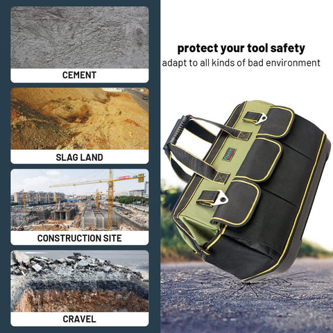 Ounic 16-pocket design keeps tools organized inside and out for quick access.