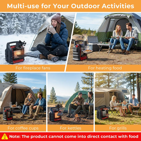 Ourhom heater bracket easy installation features quick assembly and compact storage.