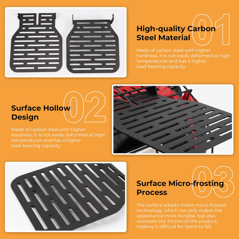 Ourhom heater bracket outdoor use scene shows portable warmth for camping or picnics.