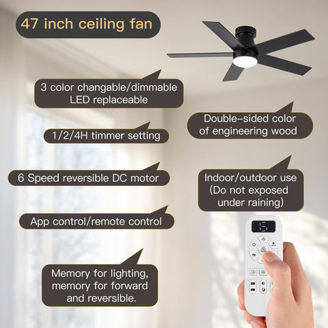 OURSTAR memory function preserves light and fan settings for quick startup.