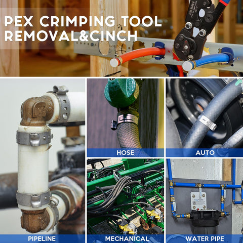OURU ergonomic long-handle design for leverage during crimps