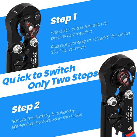 OURU long-handle PEX crimp tool grip enabling comfortable operation