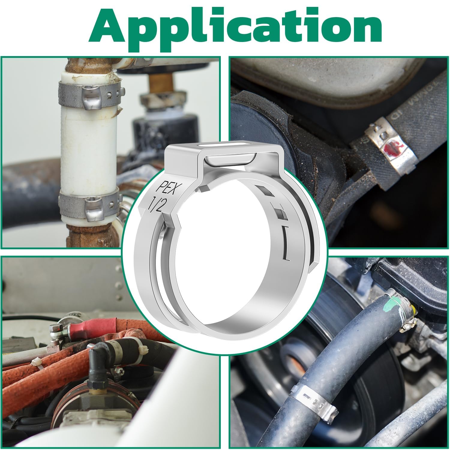 Ouru Pex clamps one inch ensure sturdy support for outdoor and indoor piping.
