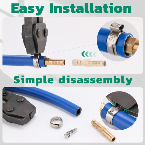 Ouru Pex clamps three-quarters inch feature burr-free edges for gentle tubing contact.