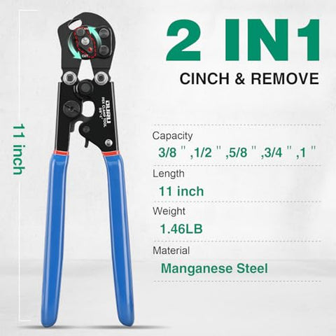 OURU PEX cutter blade close-up enabling clean, square cuts.