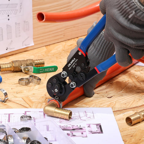 OURU tool compatible with 3/8 to 1 inch stainless steel clamps