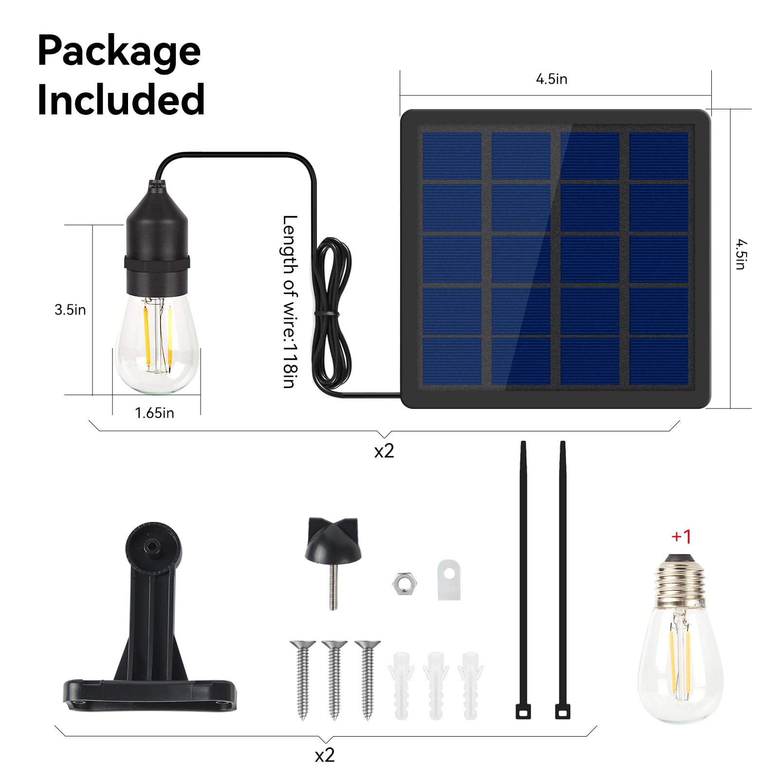 Ousam Led auto on-off dusk-to-dawn feature conserves energy and runs autonomously.