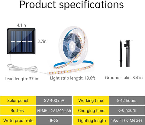 Ousam Led package includes stake anchors and manual for easy installation.