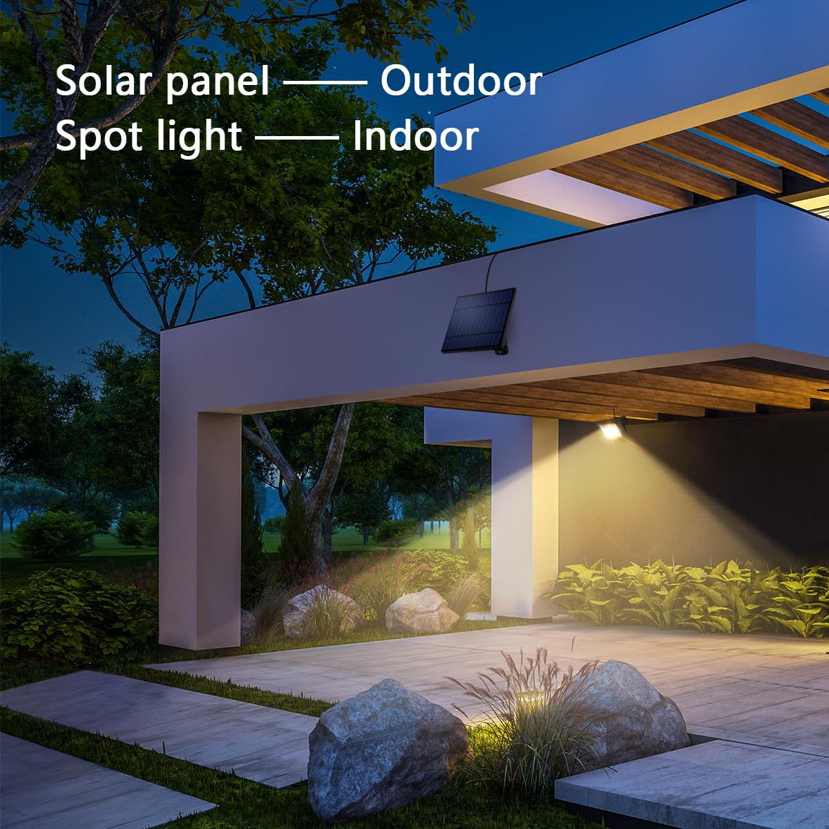 Ousam Led detachable cord supports indoor or outdoor setup