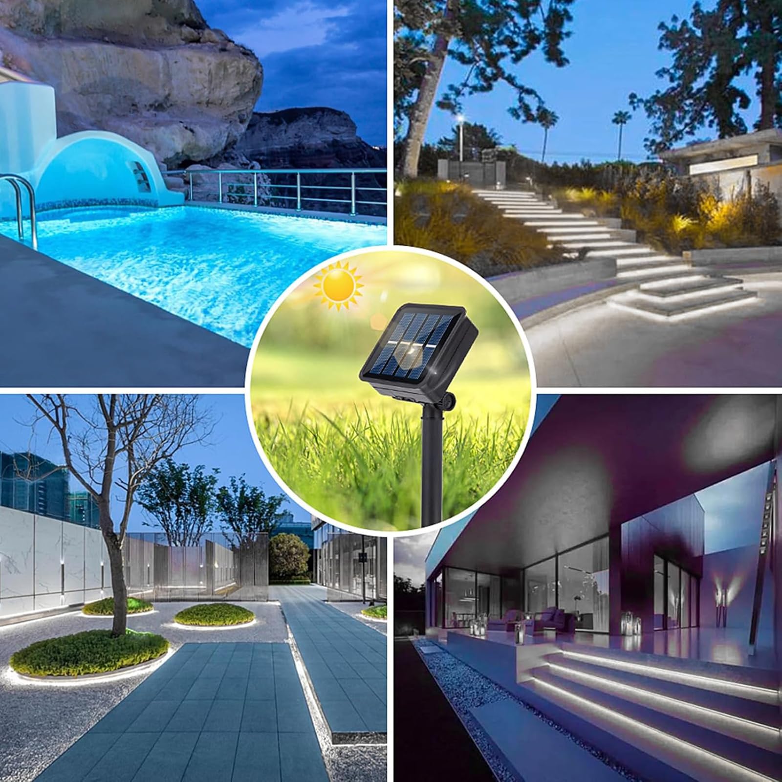 Ousam Led ideal for gardens, patios, and weddings with soft, warm light.