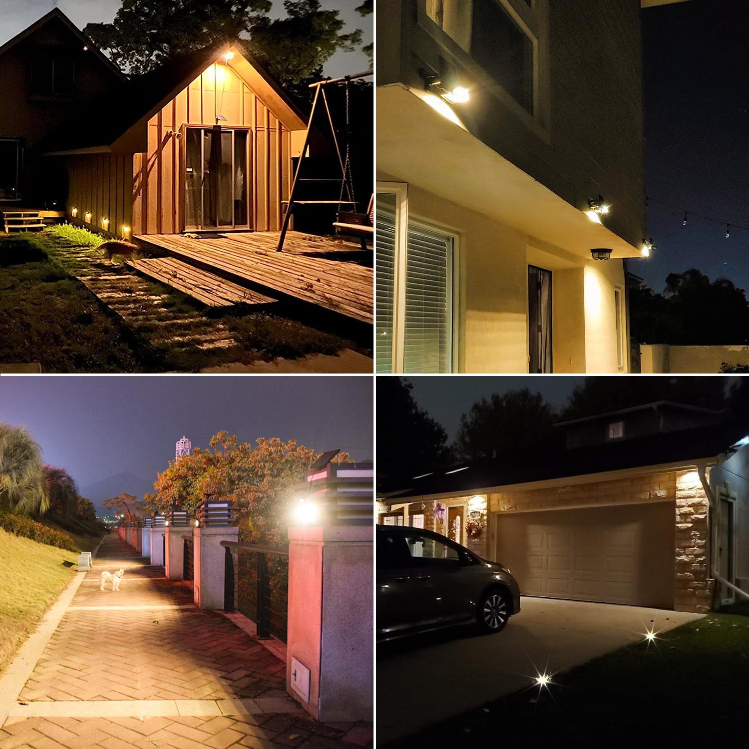 Ousam Led outdoor security lighting for yard, porch, driveway