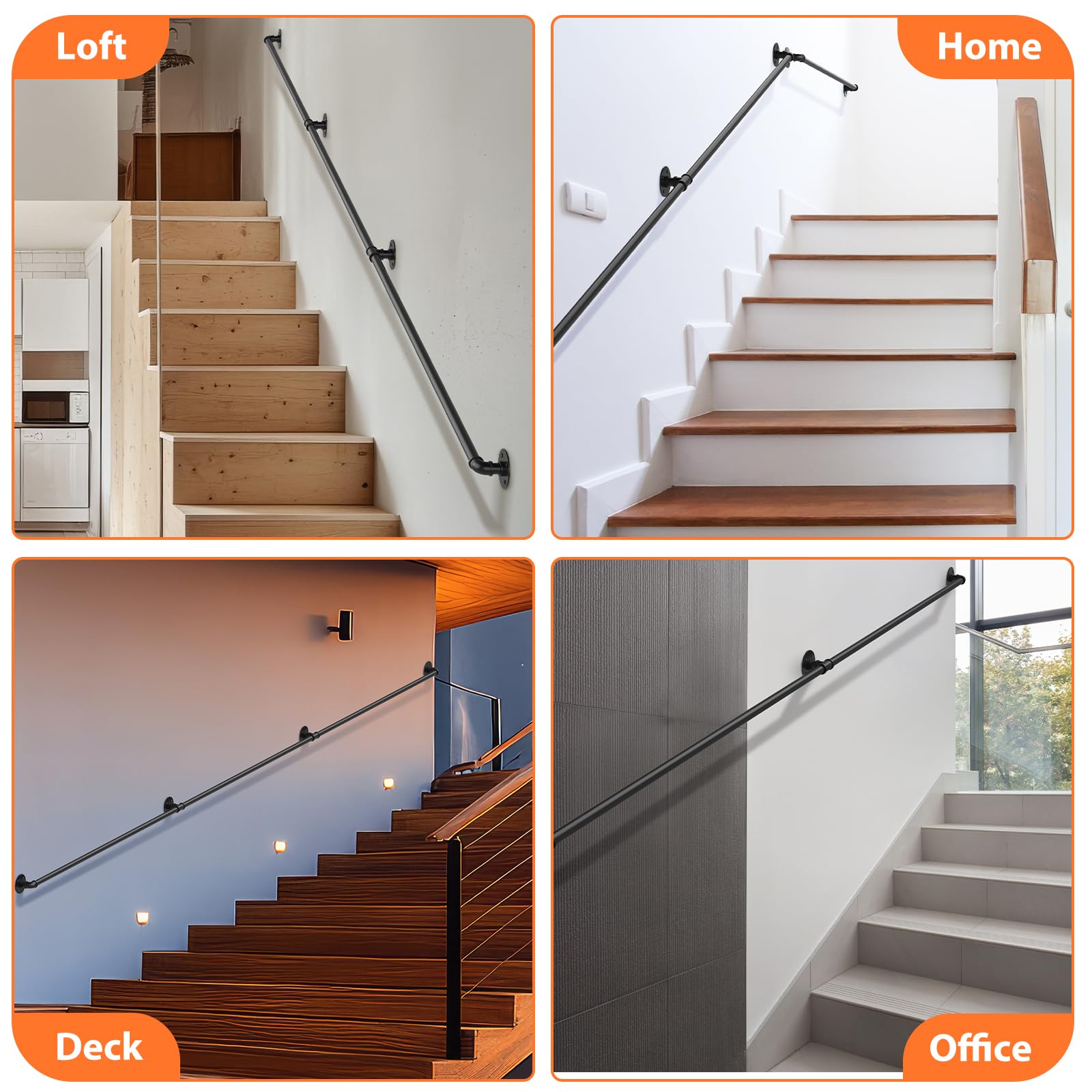 OUSHENG bathroom/doorway handrail offering stable grip and smooth edges.