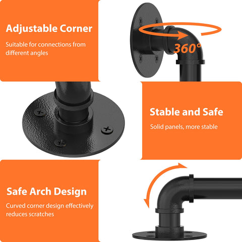 OUSHENG industrial pipe handrail mounted on wall for rugged support.