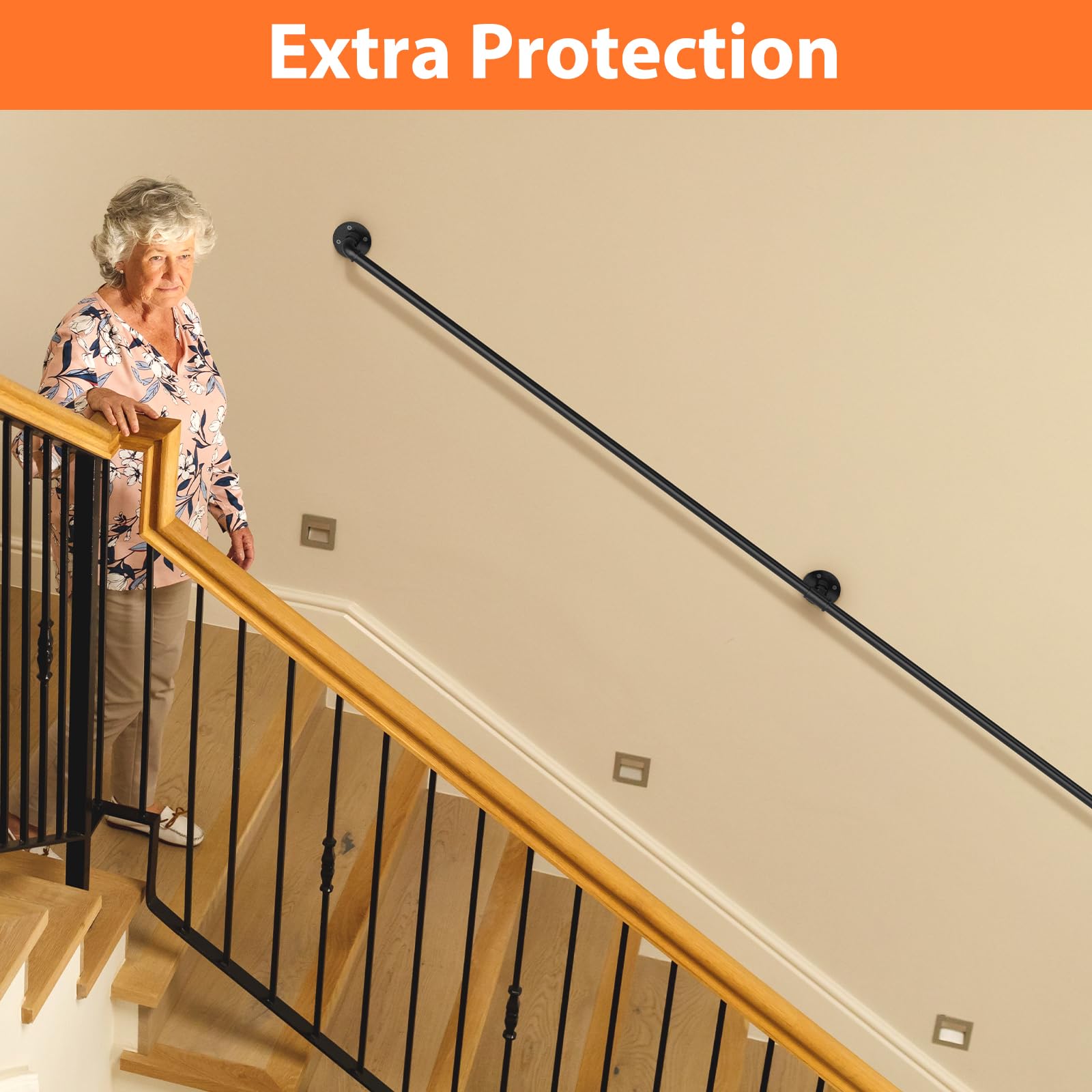 Outdoor step rail by OUSHENG suitable for porch use and weather-ready.