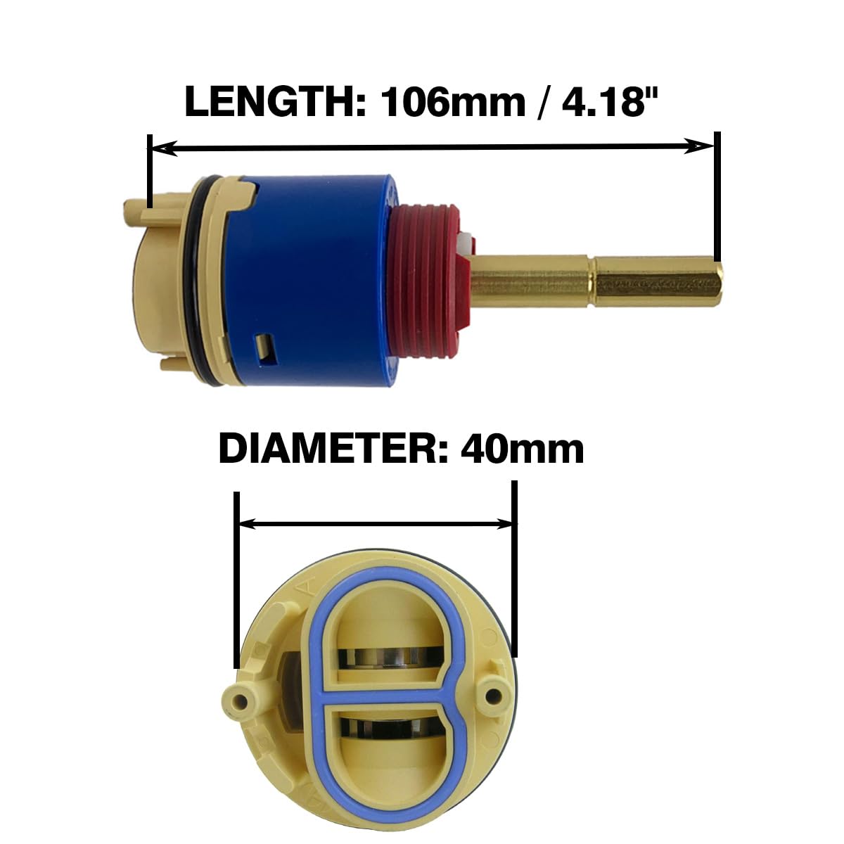 ousun hl-40 ceramic cartridge close-up emphasizing precision and balance