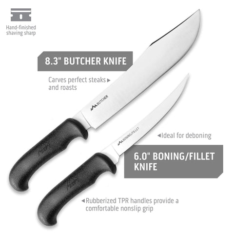 Outdoor Edge carving fork for steady meat handling.
