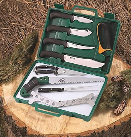 Outdoor Edge cutting board for clean, organized processing.