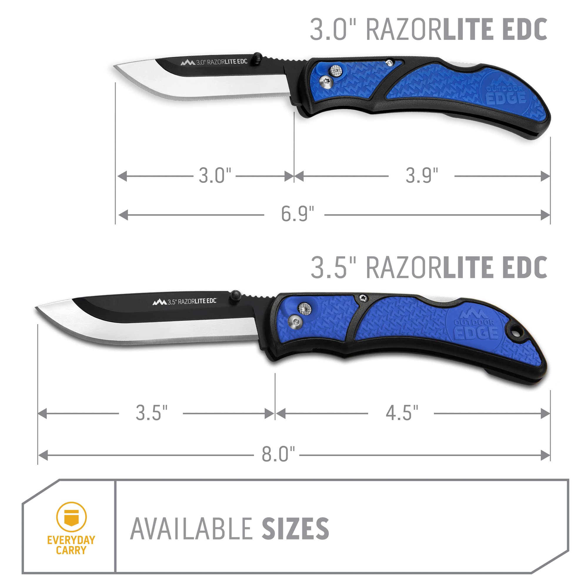 Outdoor Edge RazorLite EDC knife one-handed deployment in the field