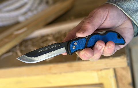 Outdoor Edge RazorLite EDC knife heat-treated blades for sharp cuts