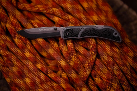 Outdoor Edge RazorLite pocket knife ready for camping hunting and everyday cuts