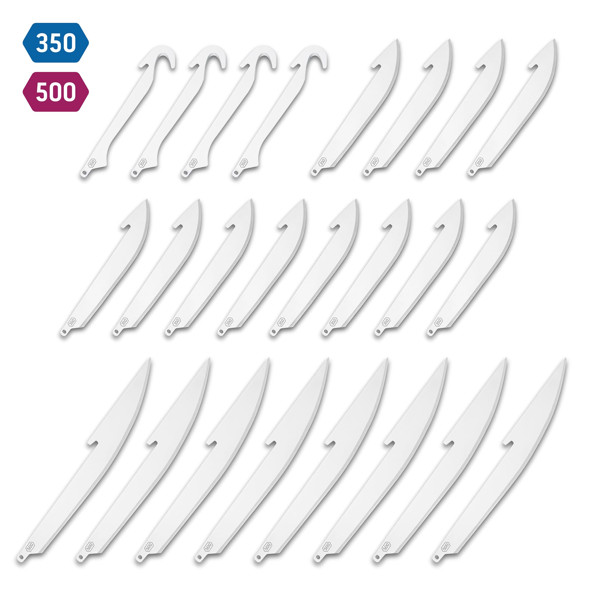 Outdoor Edge RazorSafe 3.5-inch drop-point blades for versatile field tasks.