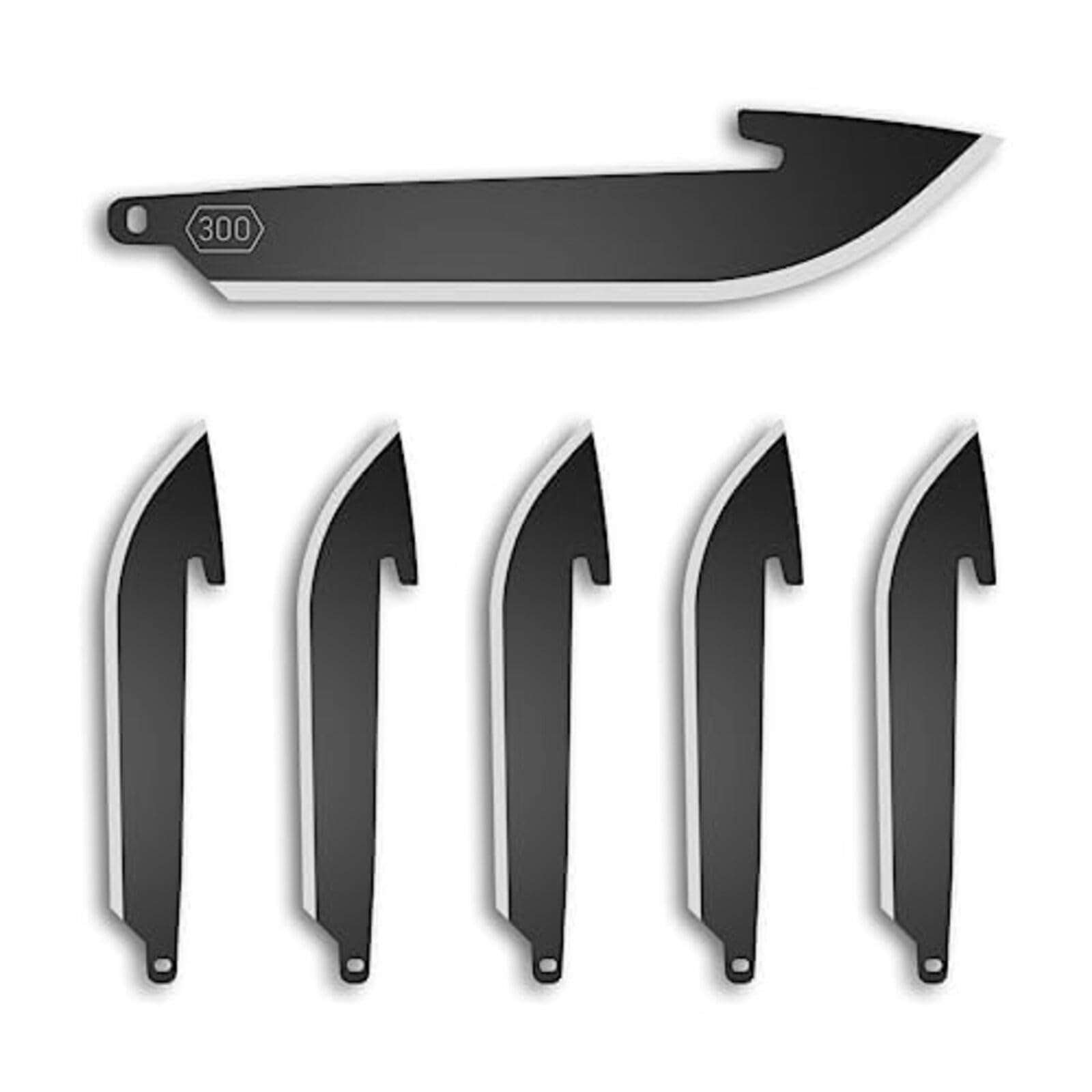 Outdoor Edge RazorSafe 3-inch drop-point blades six-pack for precise blade swaps