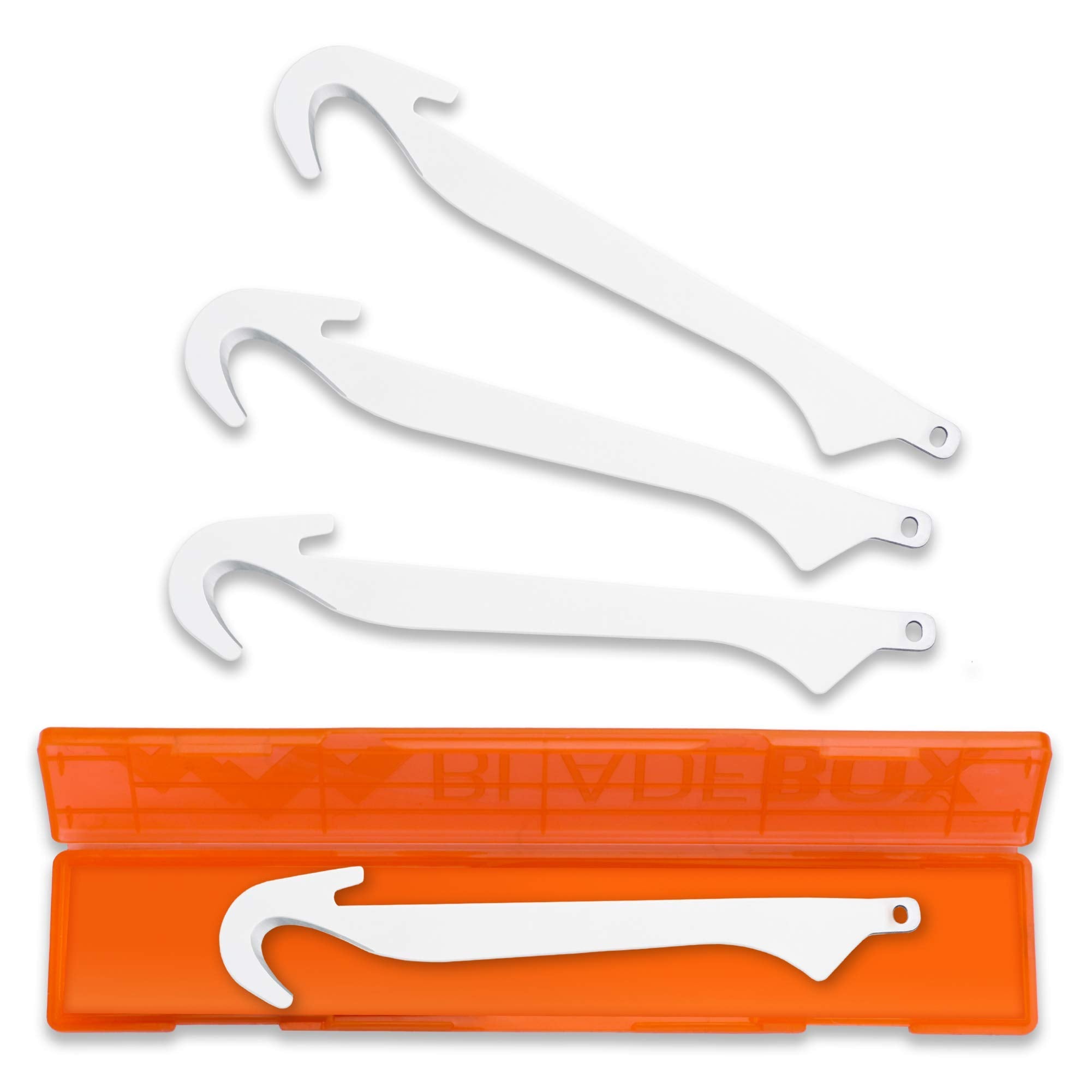 Gutted Razor OUTDOOR EDGE RazorSafe 3.5in Gutting Knife Blades - 4-Piece Set + Stor ...